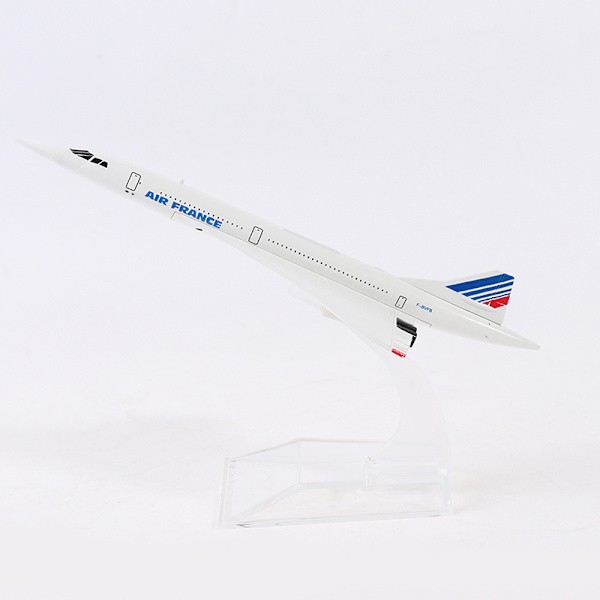 16 cm Air France Concorde Supersonic Jet Flyvemaskine Flyvemaskine Airp Whit one size White