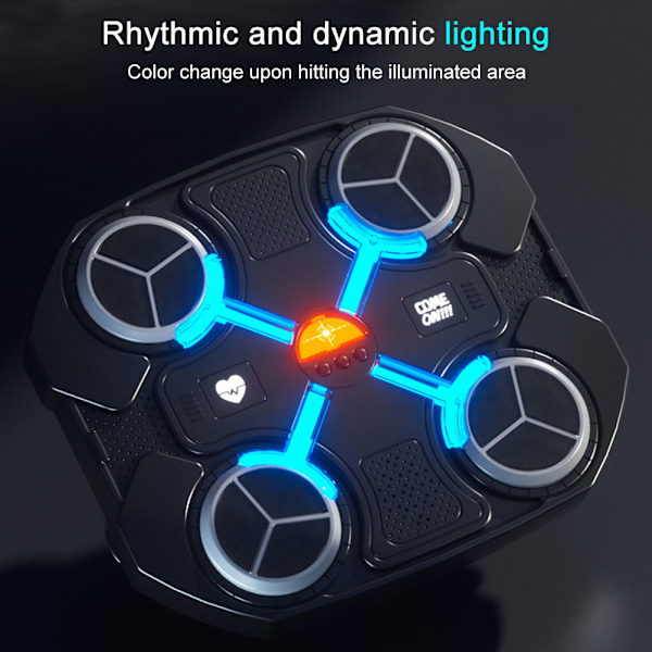 Elektrisk boxningssäck för barn, mjuk boxningssäck för pojkar och flickor Svart Black Bluetooth