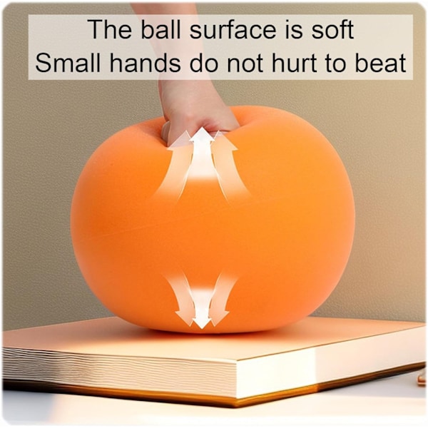Tyst Basketboll 29,5 tum, Standard Hush Handle Basketboll, Tyst Basketboll Dribbling inomhus Orange