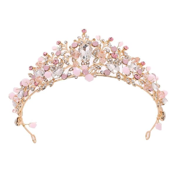 Jentekrystall Tiara Prinsesse Kostyme Krone Hodebånd Brud