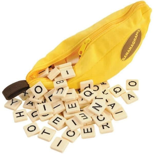 Bananagrams-sanapulmapeli lapsille - Hauska perhelautapeli-FA-