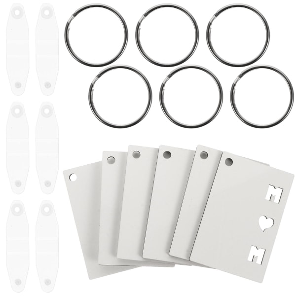 pcs Heat Transfer Sublimation Blanks Keychain til mors dag F