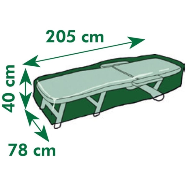 Deksel for solsenger 205x78x40 cm