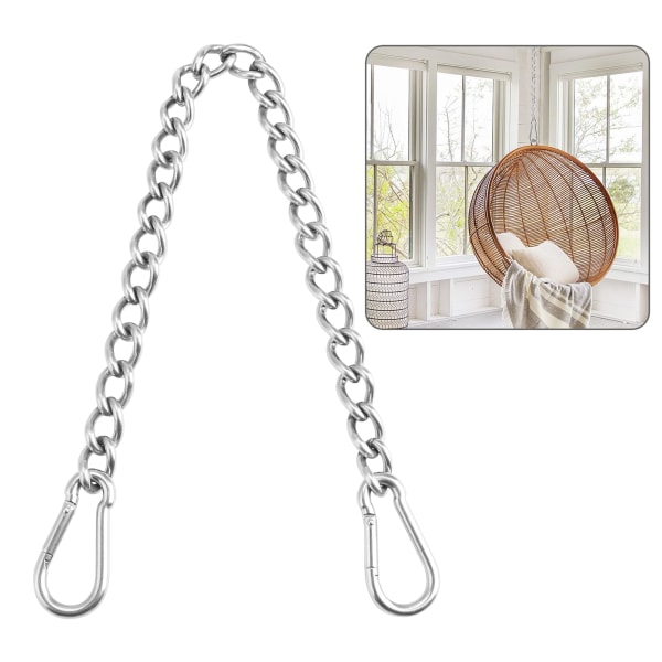 Hanging Chair Chain with 2 Carabiners, 400kg Capacity Heavy Duty