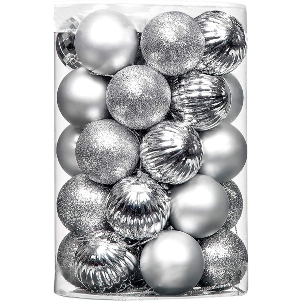 Christmas Ball Ornaments - 34 Pieces Shatterproof Plastic