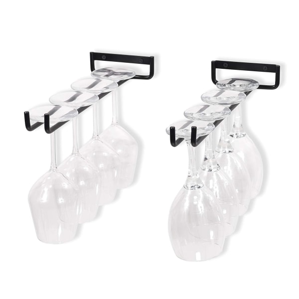 Hengende glassholder - Vinglassholder med 5 skinner for 13-18 glass, 30cm*5cm*2cm