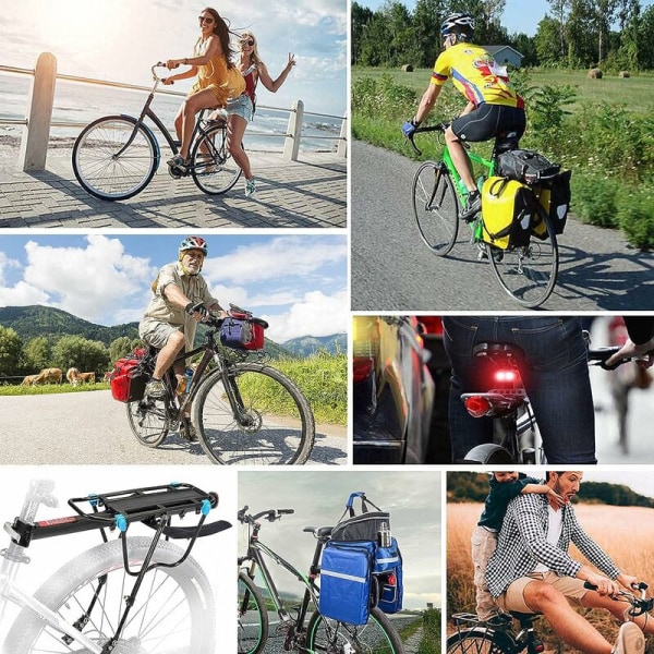 Bakre sykkelstativ med 50 kg kapasitet, justerbar MTB sykkelbagasje R