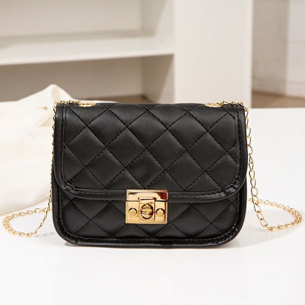 Dame Messenger Bag Dame Axelväska SORT Black