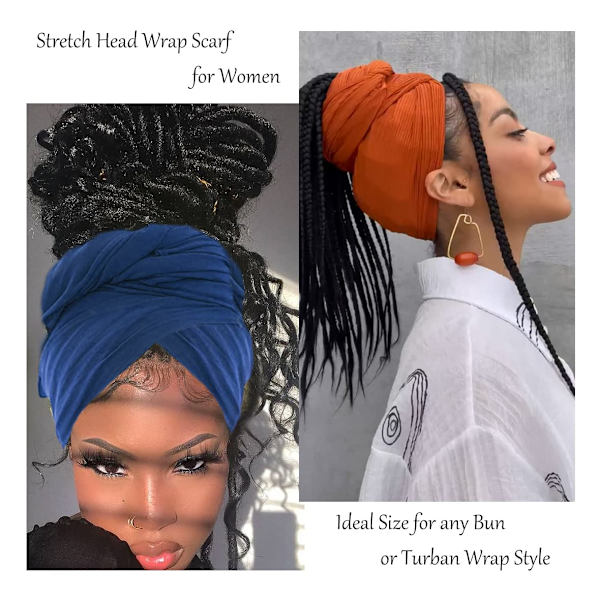8 stycken stretchhuvudscarfs huvudband för muslimer Mjuka 8PCS 2