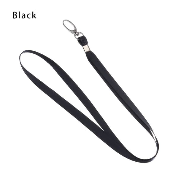 1. Halskæde Lanyards ID -kortholder SORT Black-FA11-
