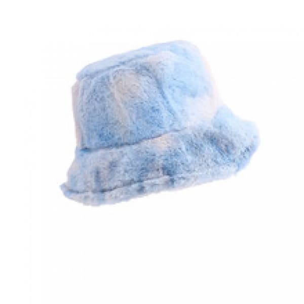 Fuskpäls Bucket Hat med Justerbar Dragsko, Dam Vintermössa-FA-