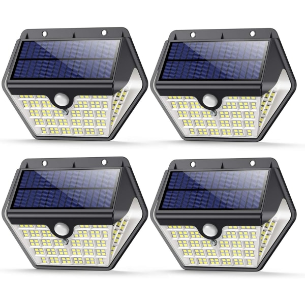 Solcells vägglampa utomhus ljussensor lampa