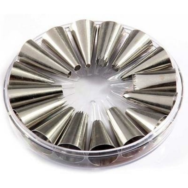 Tyllisarja 16 osaa, Spritstyllar, Tyllar - BakeCake silver 300