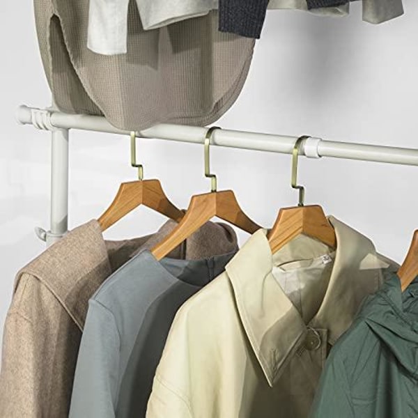Rootz Teleskopgarderob Organizer-Hängande skena-Kläder Rack-Förv 18