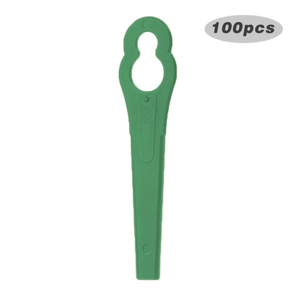 100 stk/sett Plastblad Kutter Gras Trimmerblad GRØNN green
