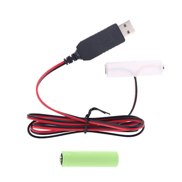LR6 AA batterieløsning 300 cm USB power AA batteri til radio elektrisk legetøjsklocke LED Strip Walkie Talkie