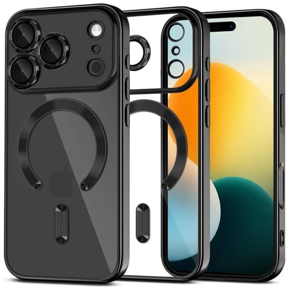 Tech-Protect iPhone 17 Pro Max Deksel MagSafe MagFlex Shiny Black-FA-