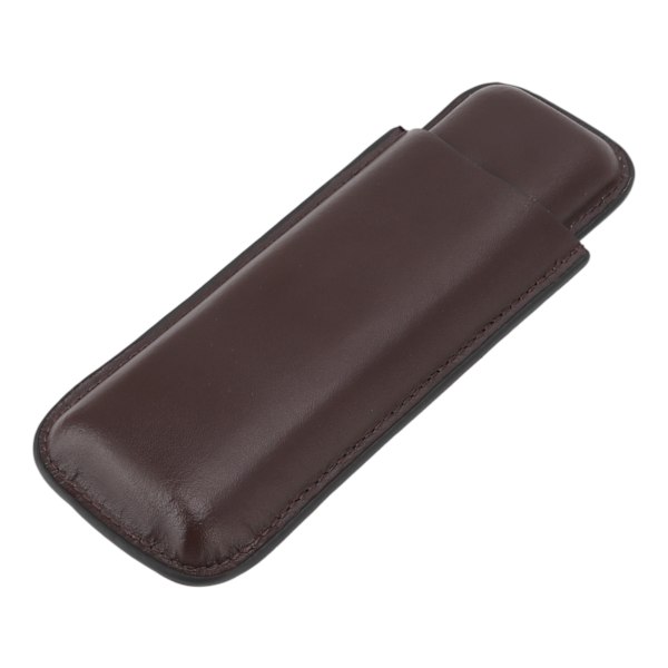 Etui i læder Bærbar cigarholder med 2 fingre til rejser