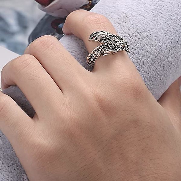 16 stk Vintage Åbne Knogle Stakke Ringe Søde Dyr Slange Ring Klo Biker Coole Goth Ringe