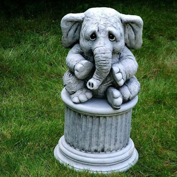 Simulering Elefant Statue Resin Håndverk for Hagedekorasjon default