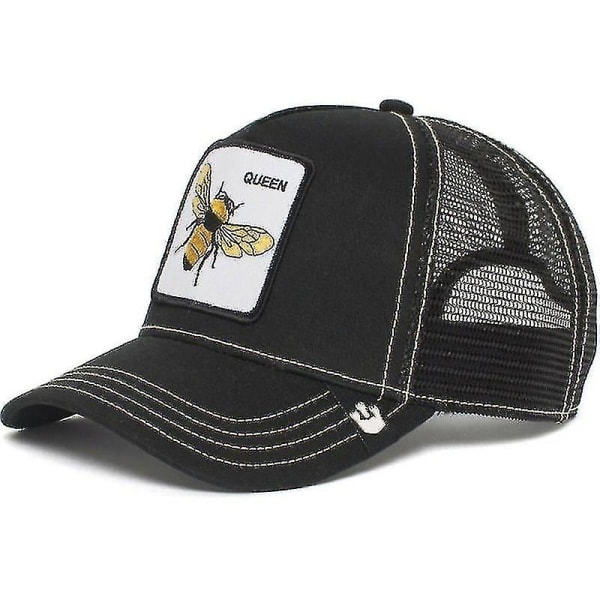 Vuxen Black Panther Mesh Cap Sommar Baseball Cap Trucker Cap W-WELLNGS Bee Bee