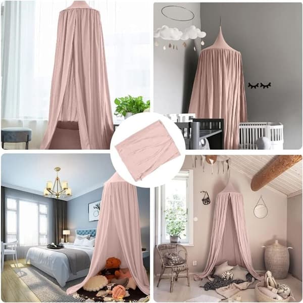 Sengehimmel til børn 65cm Pink-XF35-