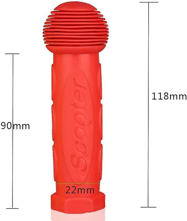 Et par gummigreb til løbehjul, erstatningsgreb til Mini eller Maxi Micro Scooter, sort-FA- red