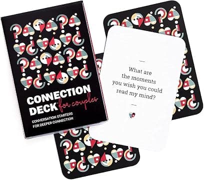 Connection Deck Spelpaket - CouplesQuestions och Couples Game Deck: Roliga kortspel för par (2 lekar: Frågor + Spel)-FA-