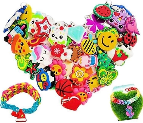 Loom Band Berlock Armband Berlock Berlock för Loom Band Berlock för Flickor Semesterpresent-FA-