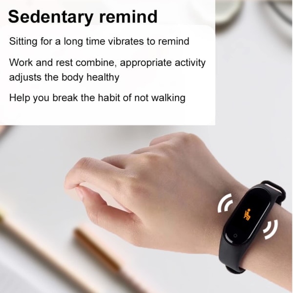 Smartklokke, Fitness Tracker med pulsmåling/blodsukker/søvnmonitorering/varselpåminnelse, vanntett klokke for iOS Android - Svart Kirsebær