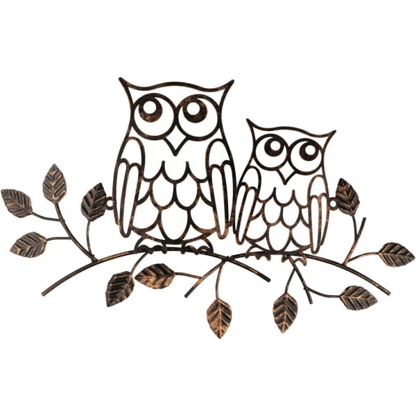 Metal Owl Decoration Metal Owl Wall Art Dekoration för hemmet