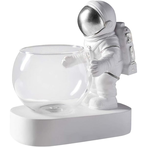 Astronauttiruukku, avaruusmieslasivasi LED-valolla Nordic