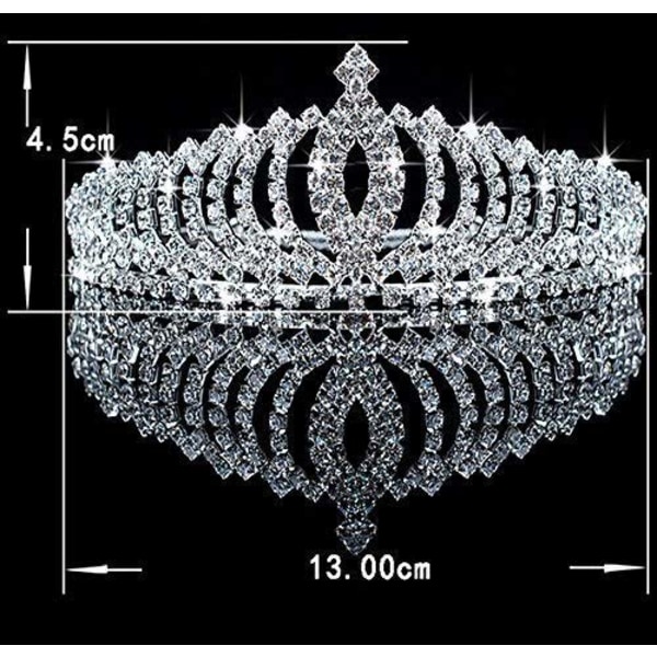 Nyhet Prinsess Tiara Sparkle Kristall Rhinestone Barnkrona