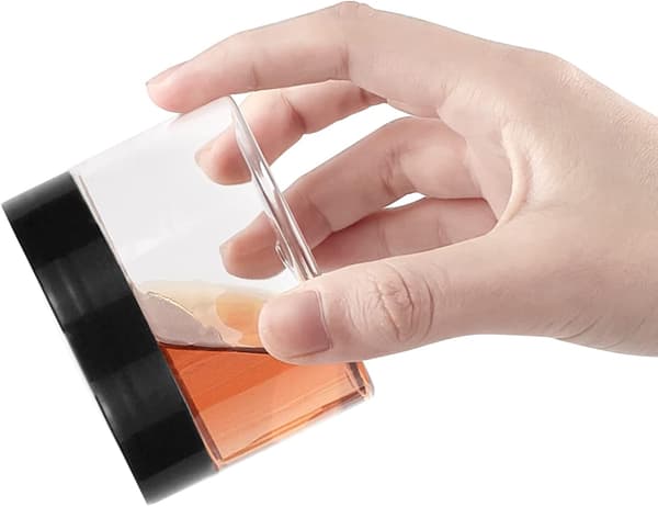 Plastburkar med lock och etiketter, transparenta tomma påfyllningsbara runda-FA-