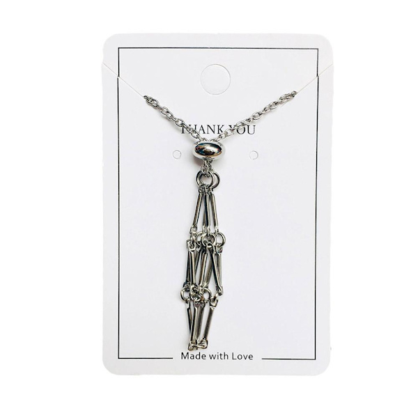 Krystallsteinholder Halskjede Krystallanheng Holder Urte Silver M