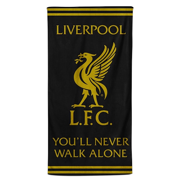 Liverpool FC You´ll Never Walk Alone Käsipyyhe Yksi Koko Musta/Kulta Black/Gold One Size