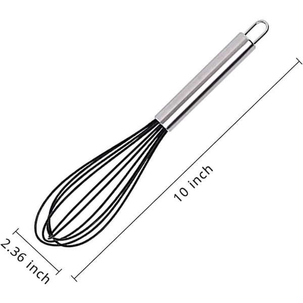 Køkken Silikonpisker, Ballon Mini Trådpisker, Rustfrit Stål