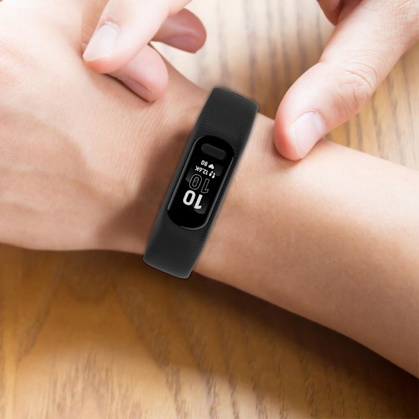 Silikon Sportband till Garmin Vivosmart 5 MÖRKGRÅ dark grey