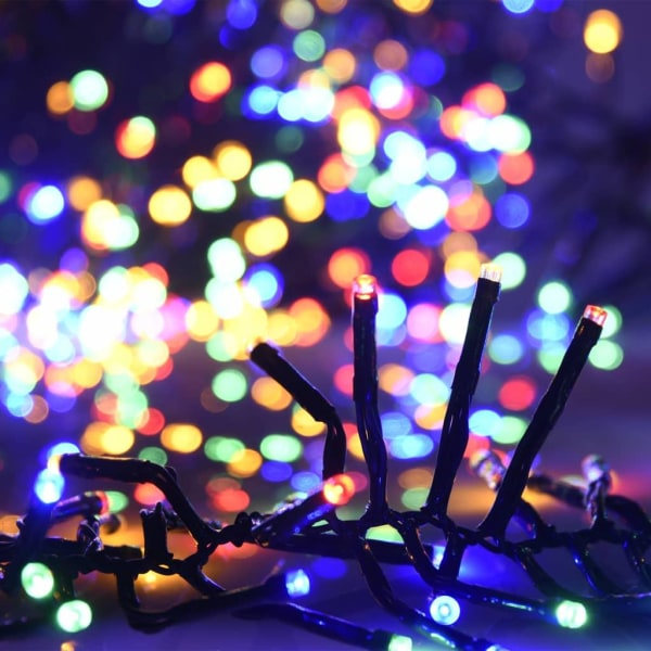 1000 LED-klusterin monivärinen 11 m PVC-valosarja
