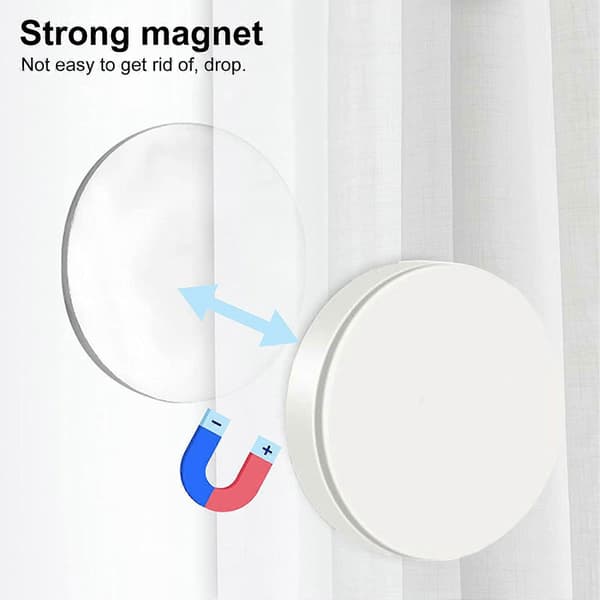 12 Pcs Shower Curtain Weights Coated Magnets Windproof No Installation Non-slip Heavy Duty Prevents Curtains from Fluttering Tablecloth Weights-FA-