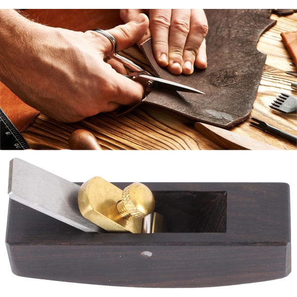 Mini planblock, läderplanare träspån träbearbetning DIY hård