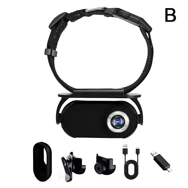 EIRZNGXQ GPS-halsband för små katter, kamerahalsband W-XM4- Black onesize