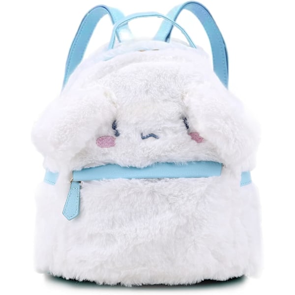 Cute Small Furry Cinnamoroll Dog Melody Backpack Plush Backpack Cute Girl Bag My Melody