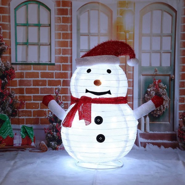 Jouluvalot: LED-joulupukki-, lumiukko- ja pingviinihahmot