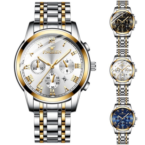 Herreklokker Vanntett Quartz Analog Sports Lysende Klokke C