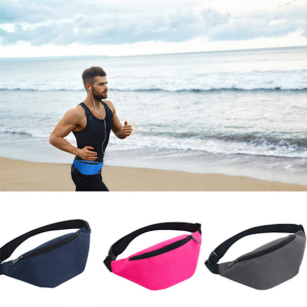 Fanny Pack, Justerbar midjeväska for reiser, sport og løping
