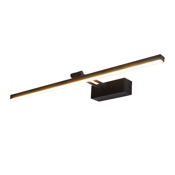 Moderne LED badeværelsesspejllampe sort 50cm 10W-FA-