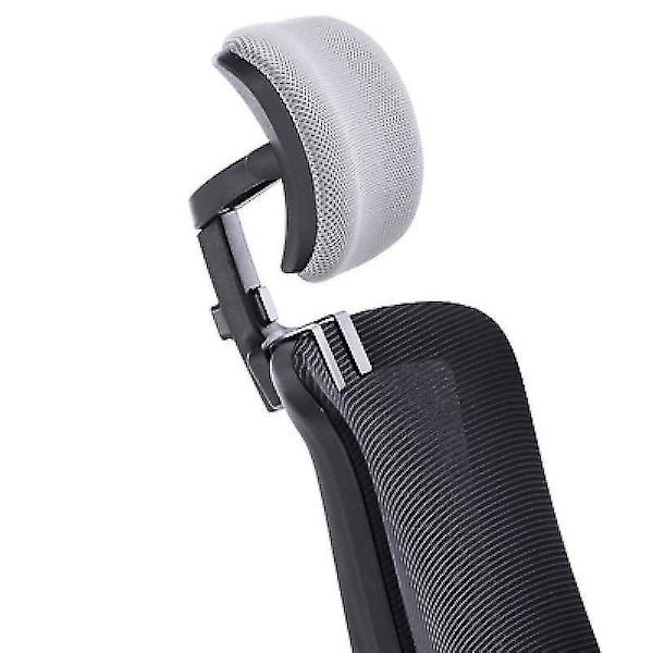 Kontorstol nakkestøttefeste Universal nakkestøttepute Kledd Justerbar høyde silver gray and black