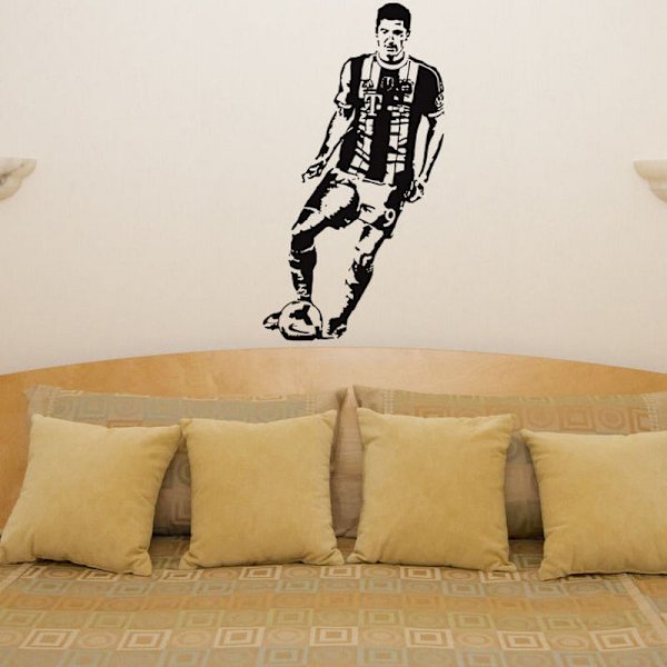 Fotballspiller Robert Lewandowski Veggdekor 41x78cm