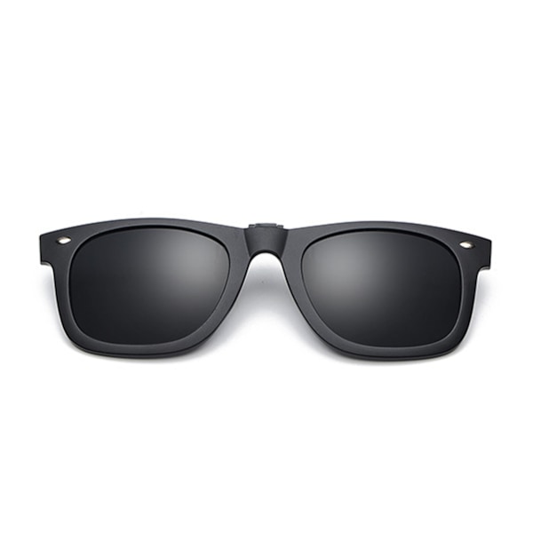 Clip-on Wayfarer Solbriller Sort - Fastgør til eksisterende Briller sort black